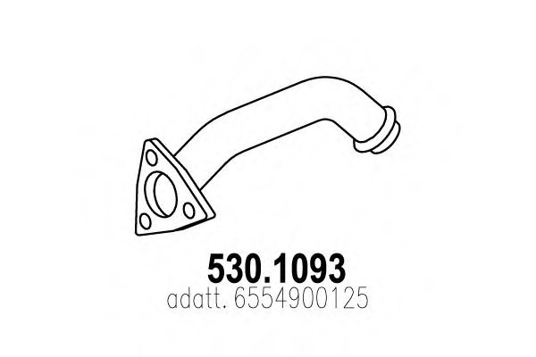ASSO 530.1093 Exhaust Pipe